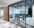 Glass wall system with unique properties