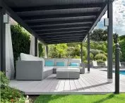 The natural colors of the boards will match their surroundings