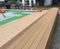 Hartika Tarase Home composite decking, color: Lindberg Oak
