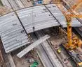 Prefabrykowane belki konstrukcji przejścia dla zwierząt – Autostrada A18