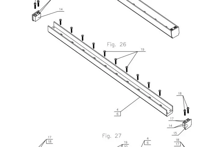 Projekt ACTIVE WALL, rysunek techniczny 