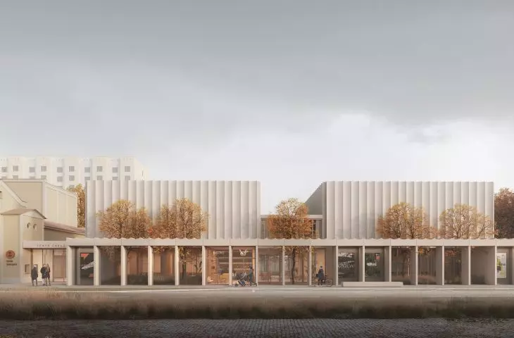 Visualization of the new Zagłębie Theatre building in Sosnowiec