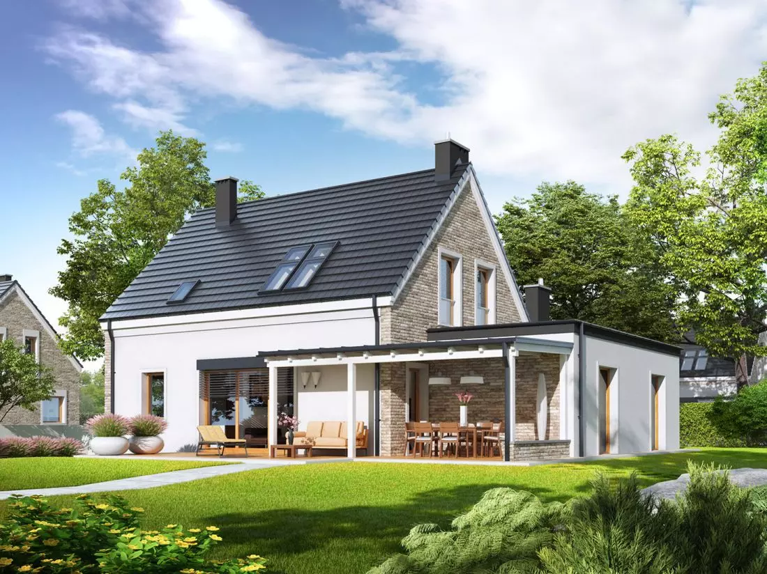 Dachówka płaska BERGAMO, projekt Archipelag