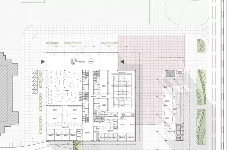 VARSO SPORT project, first floor plan