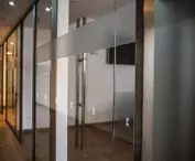 Glass in interiors, office building