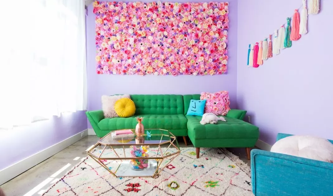 Purple in the interior