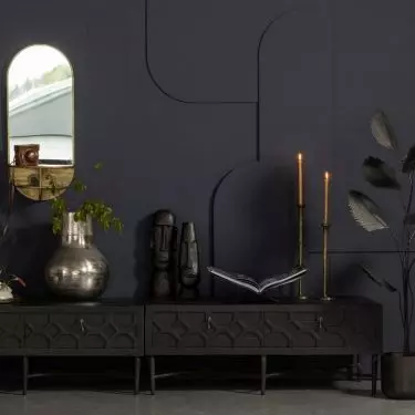 Black accessories in the interior
