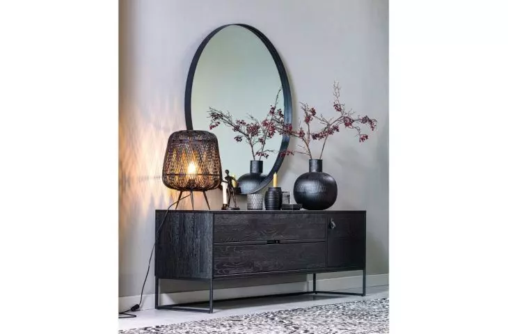 Black accessories in the interior