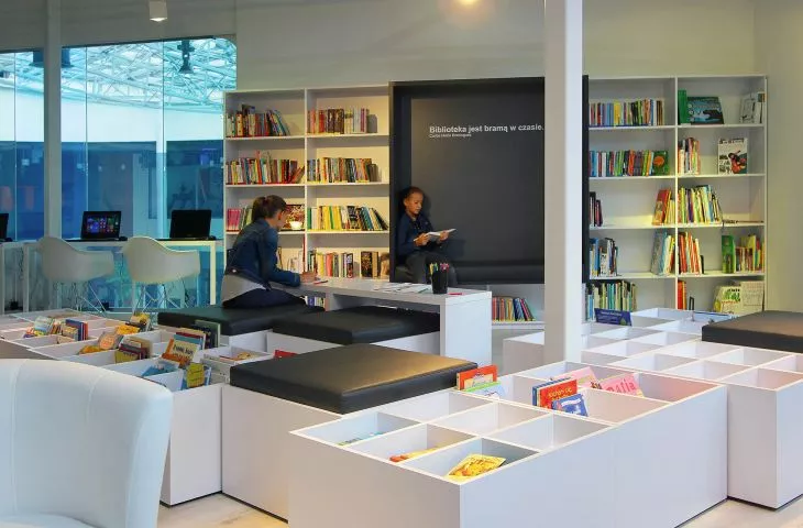 Library point in the building of CH Forum in Gliwice