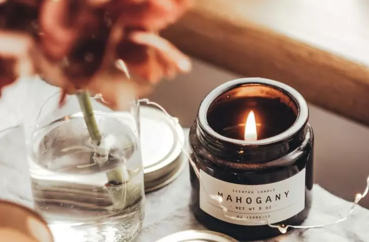 Candles in interiors