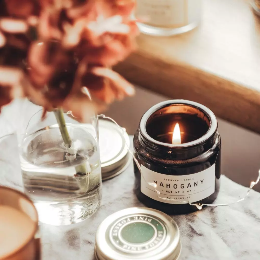 Candles in interiors