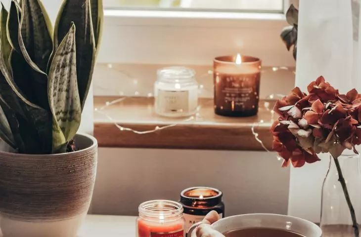 Candles in interiors