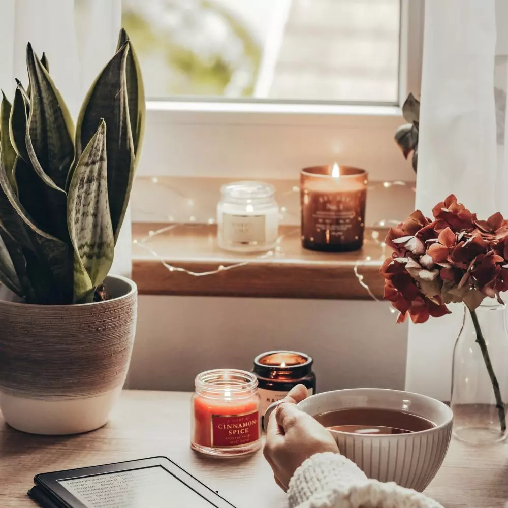 Candles in interiors