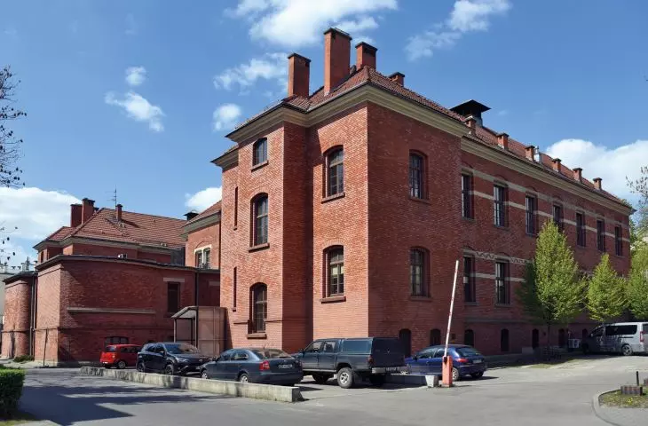 The building at 21 Kopernika Street, the so-called Red Surgery.