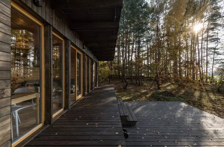 Forest Gazebo, terrace and entrance