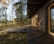 Forest gazebo, spacious terrace