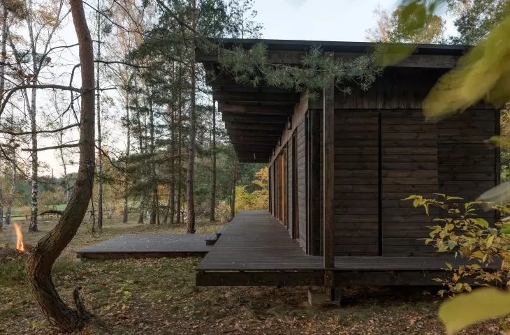 Forest Gazebo, the facade was made of spruce