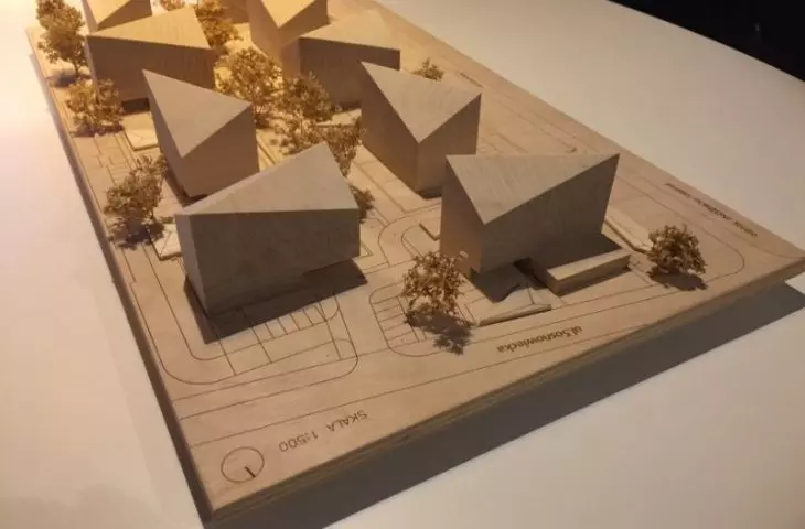 A mock-up showing the estate designed by Horizone Studio