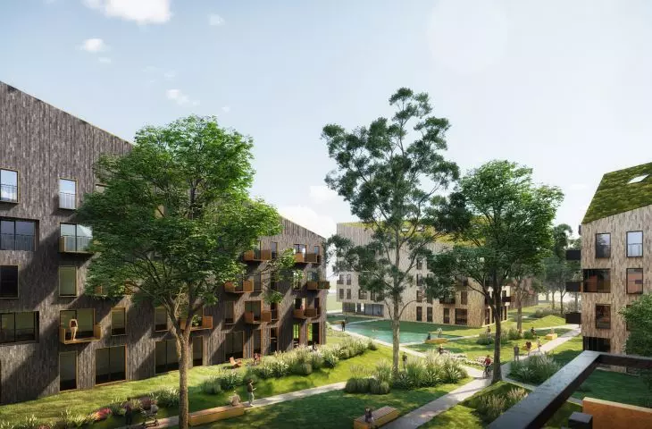 Visualization of the estate on Sosnowiecka Street
