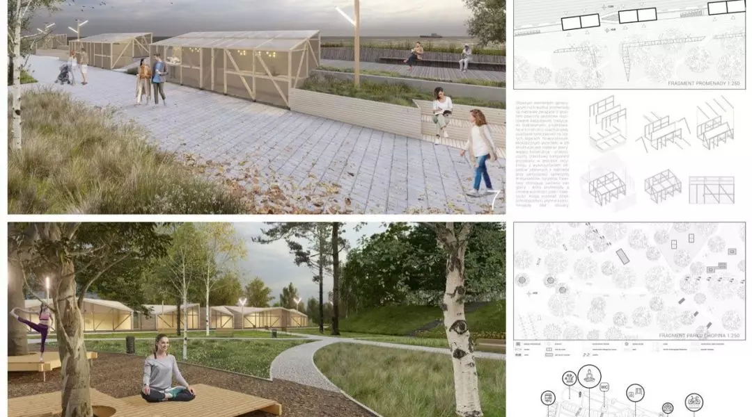 III Nagroda (ex aequo) w konkursie na projekt promenady w Ustce