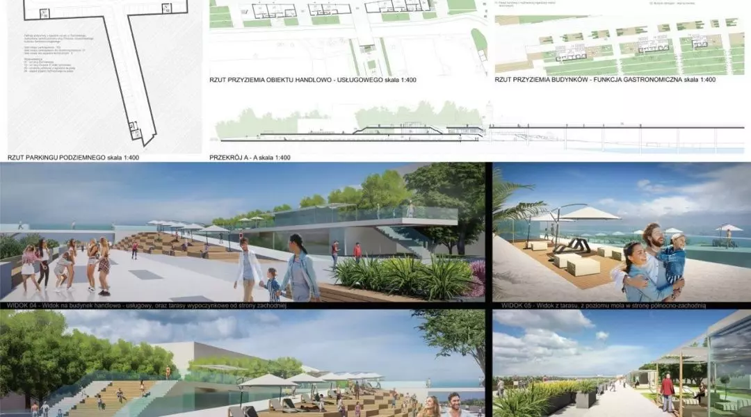 III Nagroda (ex aequo) w konkursie na projekt promenady w Ustce