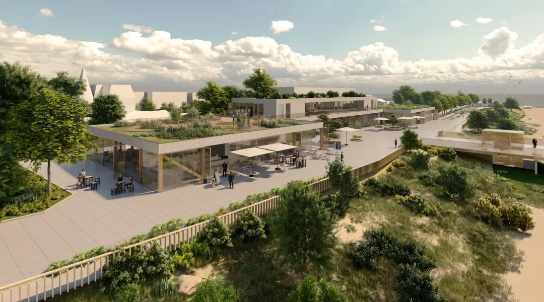 II Nagroda w konkursie na projekt Promenady Nadmorskiej w Ustce, wizualizacje