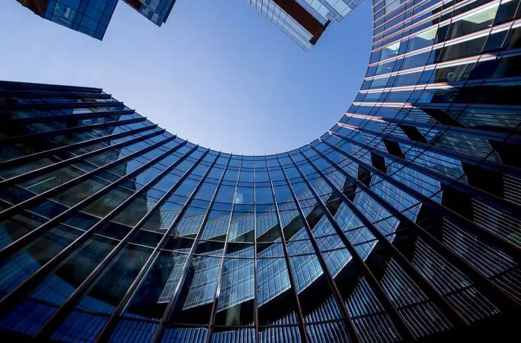 Complex of modern office buildings in Poznań