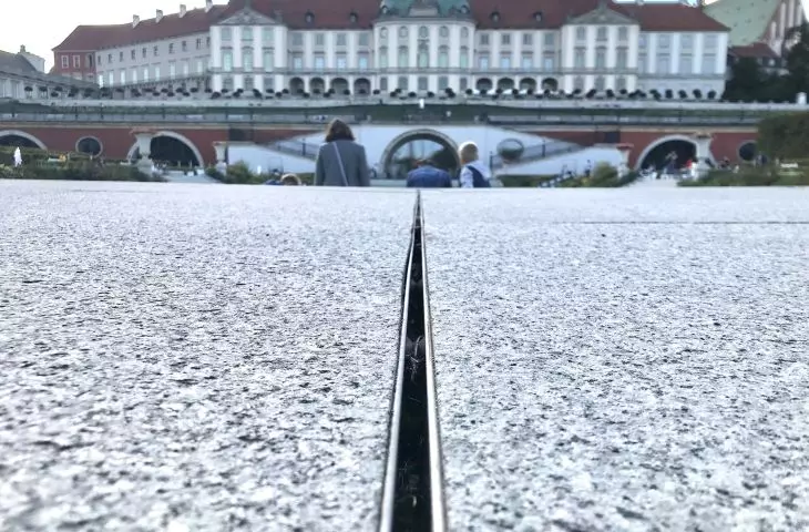 Ogrody dolne Zamku Królewskiego Odwodnienie szczelinowe ACO SlotDrain