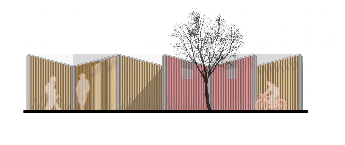 Projekt Fan House,
elewacja