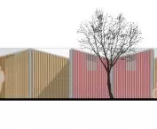 Fan House project, facade