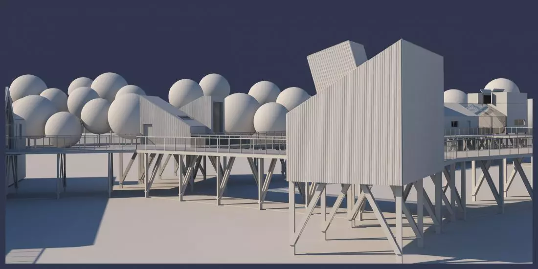 Projekt obserwatorium
w Ostoi Ciemnego Nieba, kabiny obserwacyjne