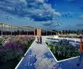Projekt kompleksu produkcji cydru w Belsku Dużym, obiekt otaczają ogrody