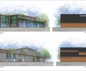 Elevations of the main building