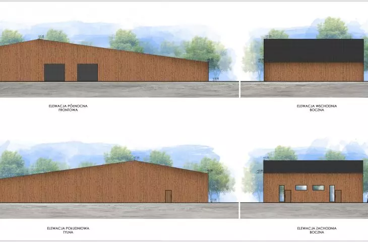 Elevations of the production building II