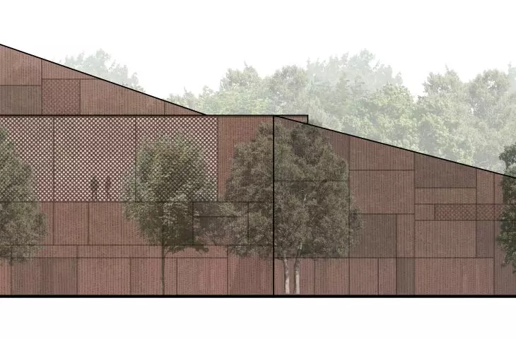 Treblinka - Elewacja Północno-Wschodnia
