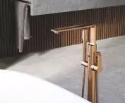 GROHE Allure Brushed Warm Sunset freestanding bathtub faucet