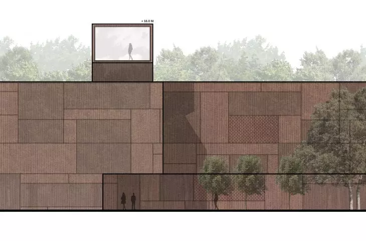 Treblinka - Elewacja Południowo-Wschodnia