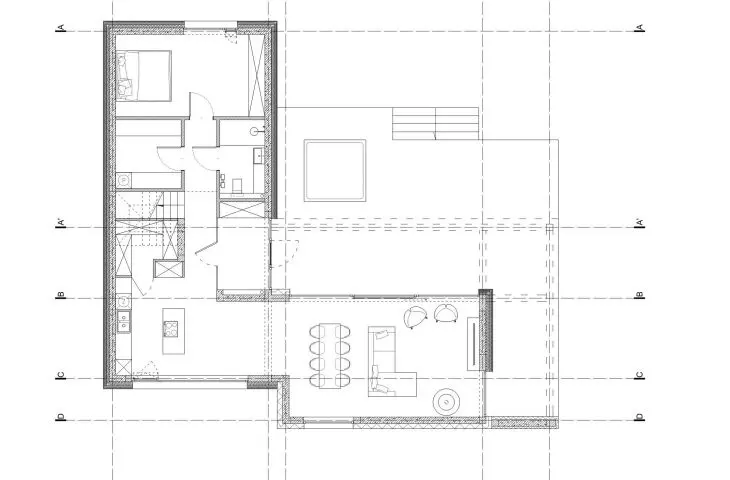 House LAW_21, first floor plan