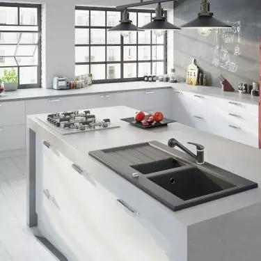 Sinks in kitchen arrangements