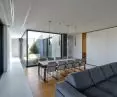Living room with dining room