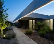 House on one level from the terrace