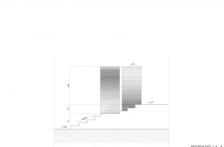 ZOJA, cross-section A-A