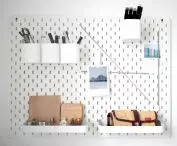 Inspiration board with space for art accessories