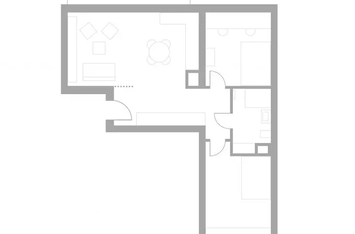 Apartment in Poznań's Grunwald district, projection