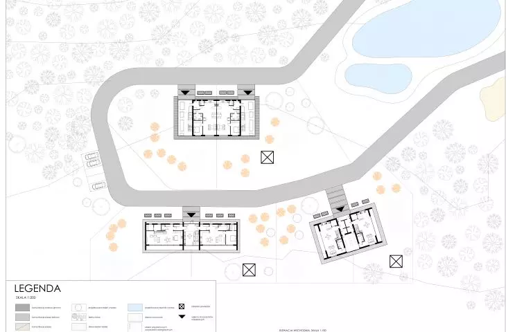 Minnes Farm Wakefield. Architektura mieszkaniowa przyjazna środowisku, trzy typy budynków