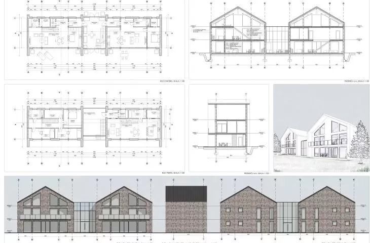 Minnes Farm Wakefield. Architektura mieszkaniowa przyjazna środowisku, jeden z typów domu