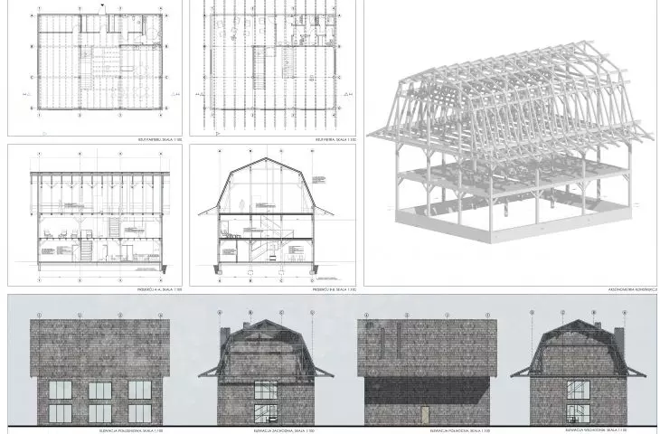 Minnes Farm Wakefield. Architektura mieszkaniowa przyjazna środowisku, odbudowana stodoła