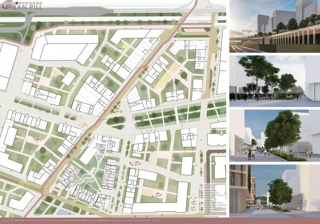 Urban Pill rzut
fragmentu osiedla