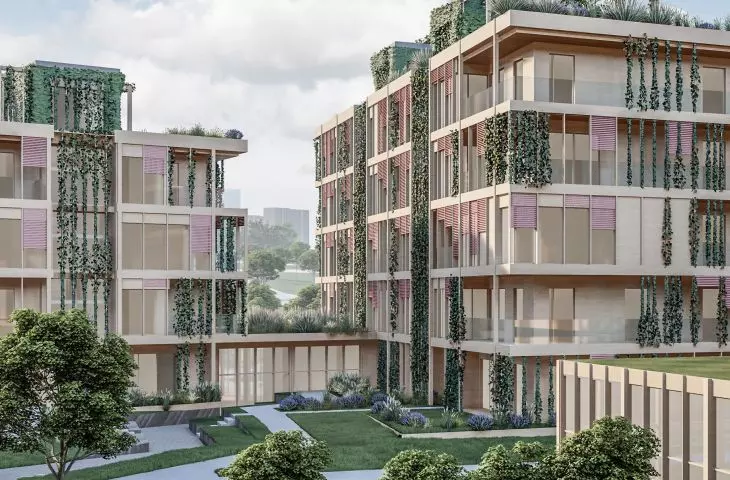 Projekt Urban Pill, wnętrze kwartału