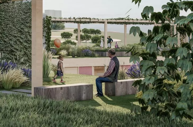 Projekt Urban Pill, dach użytkowy